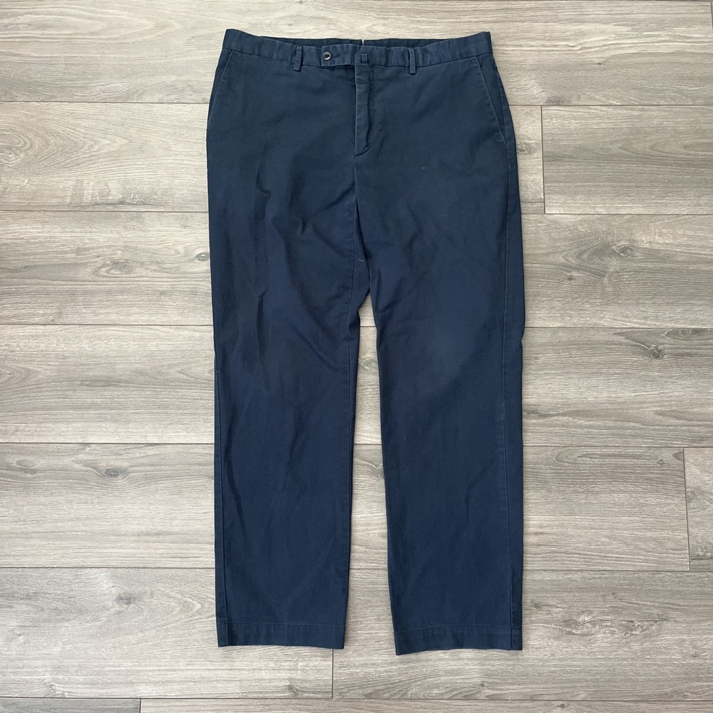 Hackett London Mens 36R Dress Pants Dark Blue